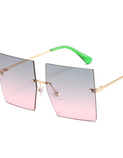 Load image into Gallery viewer, Oversized Rimless Square Sunglasses
