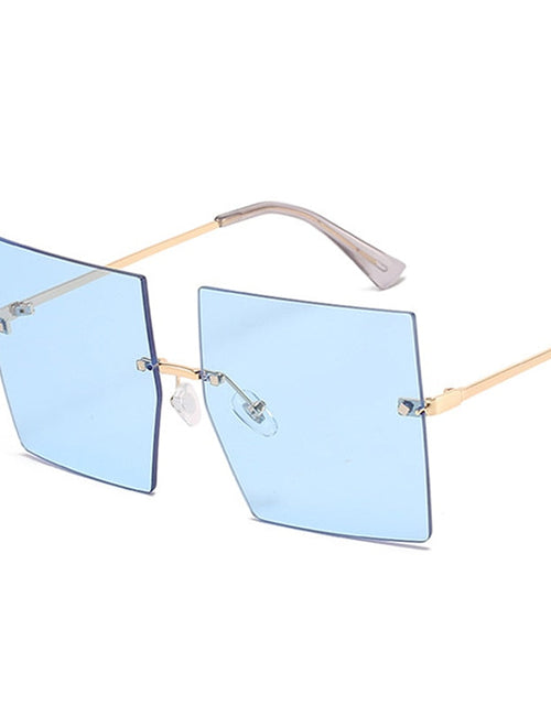 Load image into Gallery viewer, Oversized Rimless Square Sunglasses
