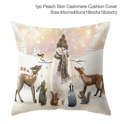 Load image into Gallery viewer, Christmas Elk Tree Cushion Cover
