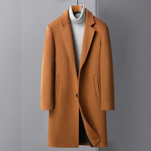 Load image into Gallery viewer, Men&#39;s Wool Trench Coat
