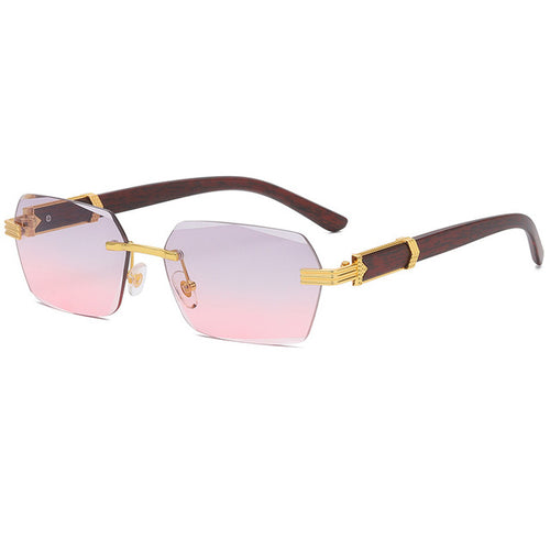 Load image into Gallery viewer, Rimless Steampunk Frameless Sunglasses
