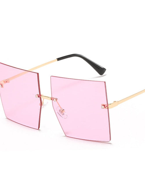 Load image into Gallery viewer, Oversized Rimless Square Sunglasses
