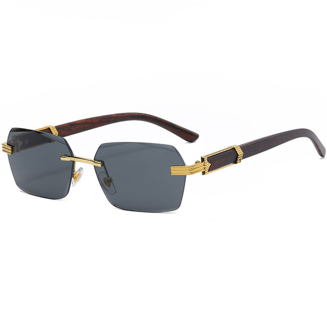 Rimless Steampunk Frameless Sunglasses