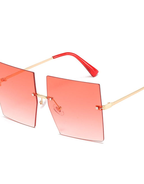 Load image into Gallery viewer, Oversized Rimless Square Sunglasses
