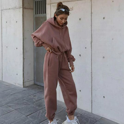 Load image into Gallery viewer, Women Warm Hoodie and Pants Set
