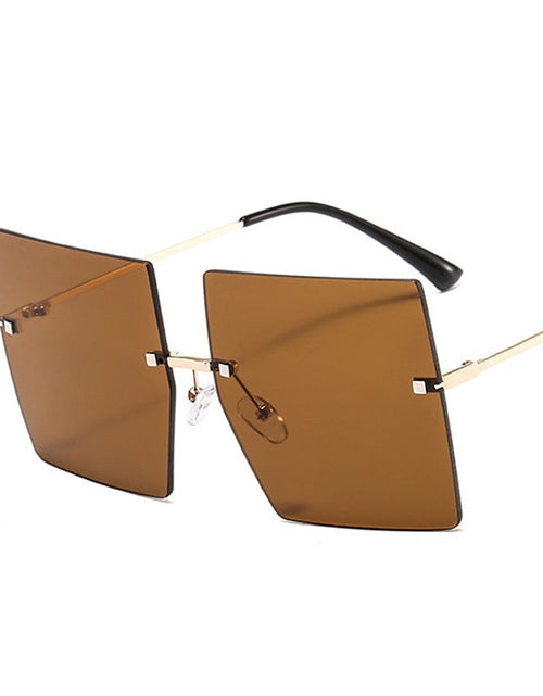 Load image into Gallery viewer, Oversized Rimless Square Sunglasses
