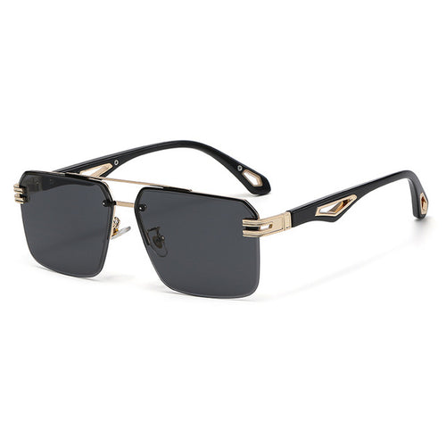 Load image into Gallery viewer, Oversized Rimless Rectangle Sunglasses
