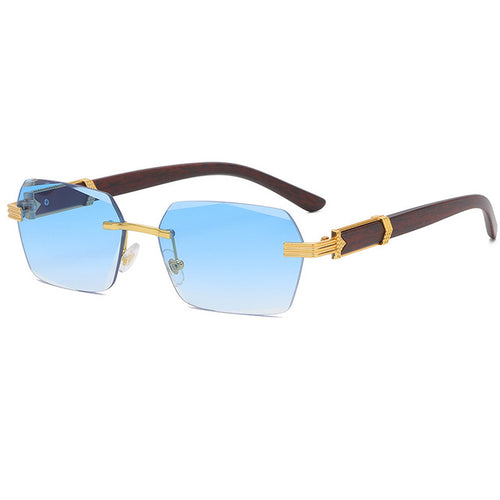 Load image into Gallery viewer, Rimless Steampunk Frameless Sunglasses
