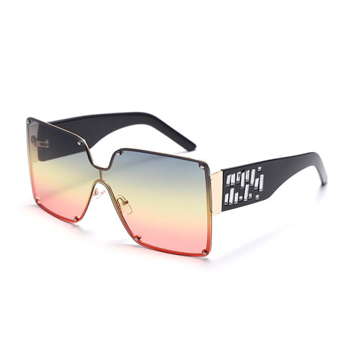 Load image into Gallery viewer, Oversized Rimless Sunglasses
