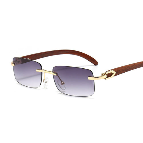 Load image into Gallery viewer, Rimless Steampunk Frameless Sunglasses
