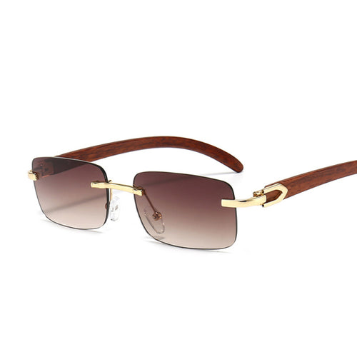 Load image into Gallery viewer, Rimless Steampunk Frameless Sunglasses
