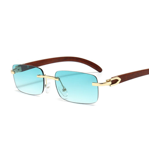 Load image into Gallery viewer, Rimless Steampunk Frameless Sunglasses
