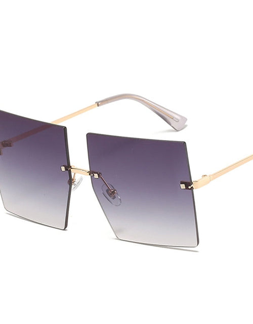 Load image into Gallery viewer, Oversized Rimless Square Sunglasses
