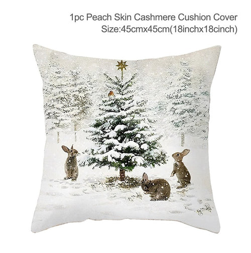 Load image into Gallery viewer, Christmas Elk Tree Cushion Cover
