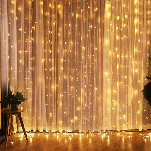 Load image into Gallery viewer, Christmas Curtain Lights
