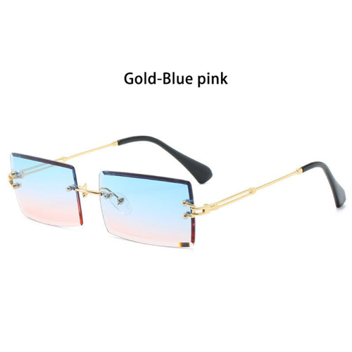 Load image into Gallery viewer, Rimless Small Rectangle Sunglasses UV400 Eyewear
