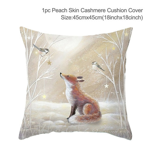 Load image into Gallery viewer, Christmas Elk Tree Cushion Cover
