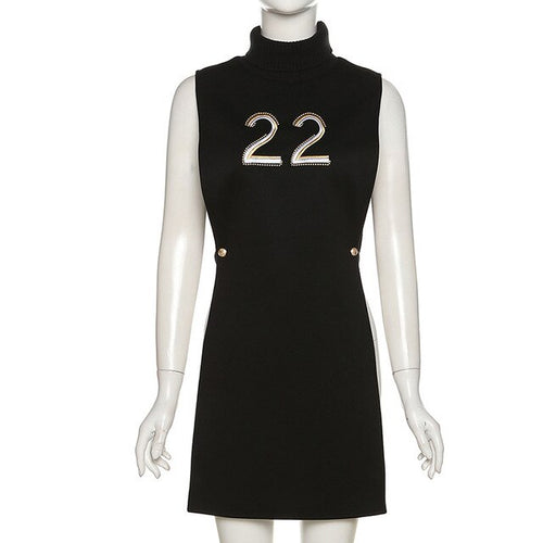 Load image into Gallery viewer, Turtleneck Sleeveless Pullover Crop Top and Dress
