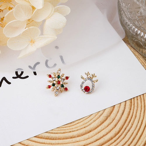 Load image into Gallery viewer, Christmas Snowflake Stud Earrings
