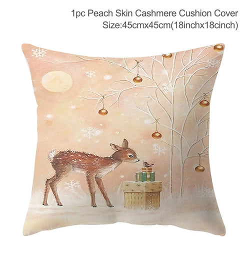 Load image into Gallery viewer, Christmas Elk Tree Cushion Cover
