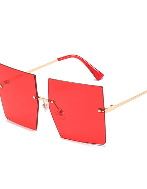 Load image into Gallery viewer, Oversized Rimless Square Sunglasses
