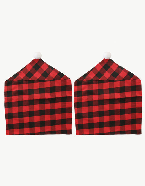 Load image into Gallery viewer, 2-Pack Christmas Plaid Chair Covers
