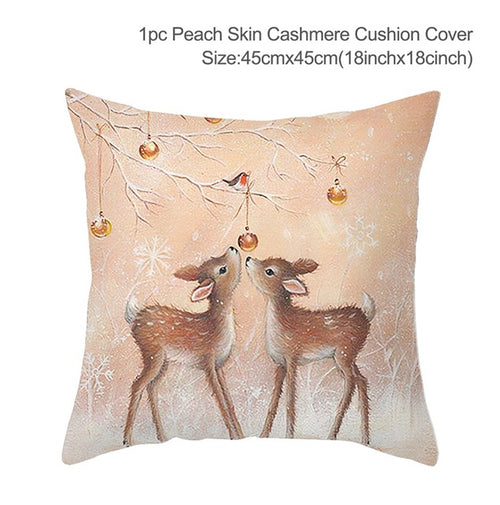 Load image into Gallery viewer, Christmas Elk Tree Cushion Cover
