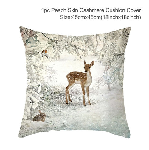 Load image into Gallery viewer, Christmas Elk Tree Cushion Cover
