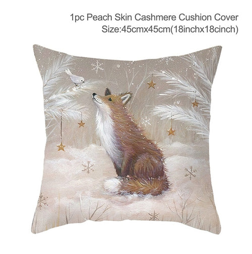 Load image into Gallery viewer, Christmas Elk Tree Cushion Cover
