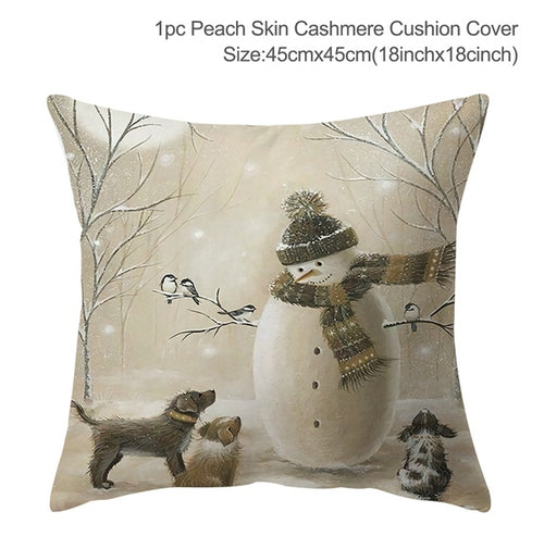 Load image into Gallery viewer, Christmas Elk Tree Cushion Cover
