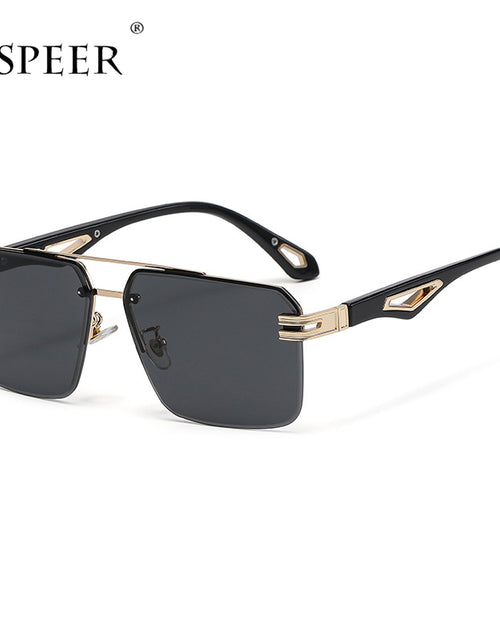 Load image into Gallery viewer, Oversized Rimless Rectangle Sunglasses
