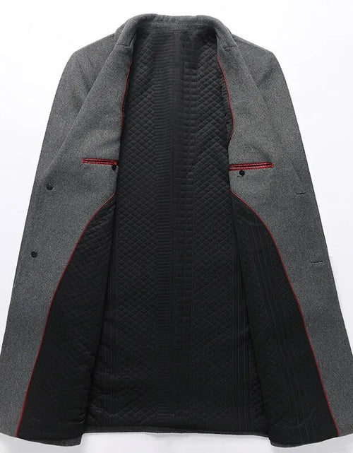 Load image into Gallery viewer, Men&#39;s Wool Trench Coat
