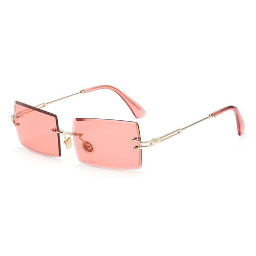 Load image into Gallery viewer, Rimless Small Rectangle Sunglasses UV400 Eyewear
