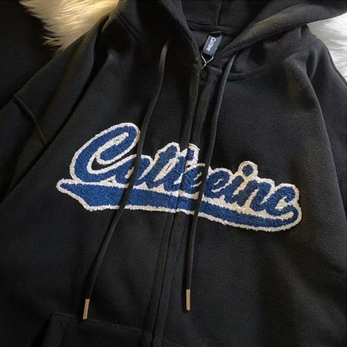 Load image into Gallery viewer, Letter Embroidery Hoodies for Women
