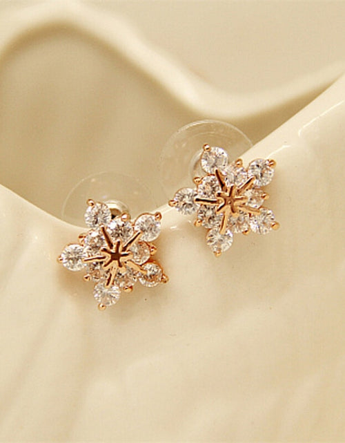 Load image into Gallery viewer, Christmas Snowflake Stud Earrings
