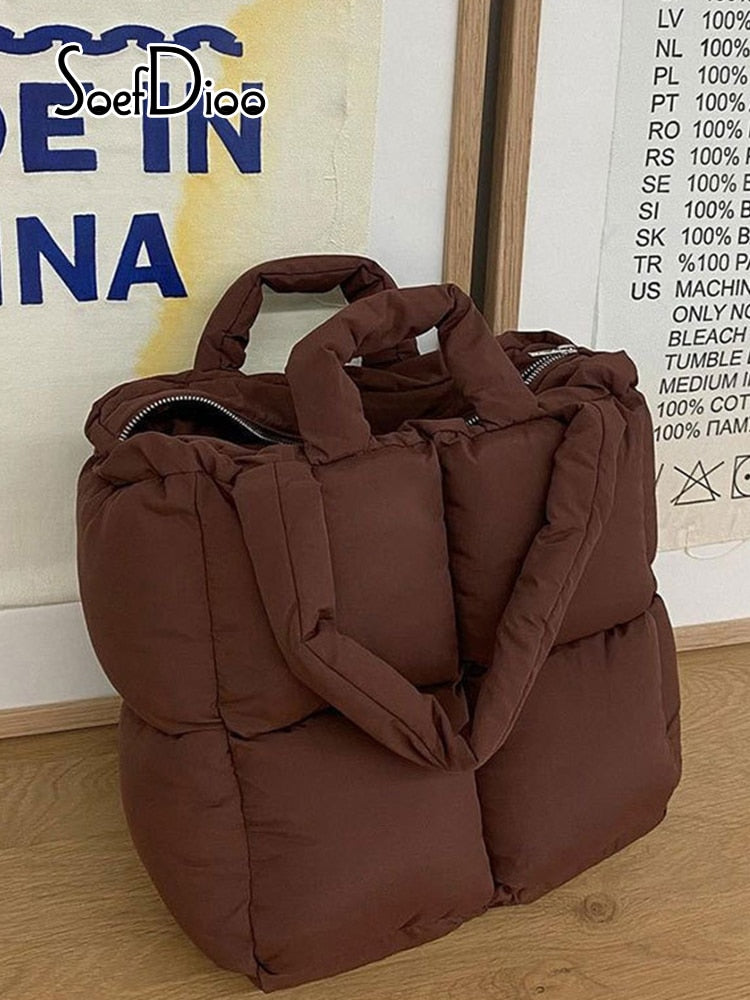 Zipper Cotton-padded Jacket Bags