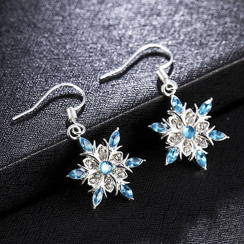 Load image into Gallery viewer, Christmas Snowflake Stud Earrings
