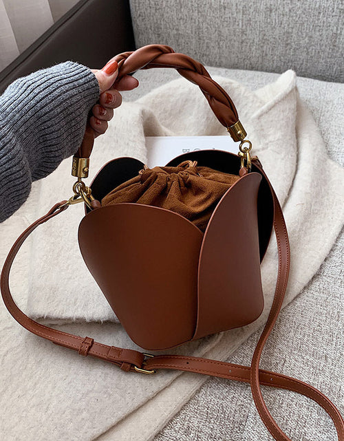 Load image into Gallery viewer, Retro Bucket Shoulder Bag
