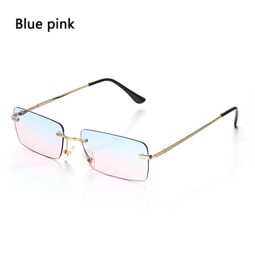 Load image into Gallery viewer, Rimless Small Rectangle Sunglasses UV400 Eyewear
