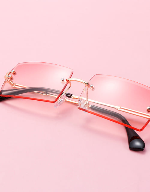 Load image into Gallery viewer, Rimless Small Rectangle Sunglasses UV400 Eyewear
