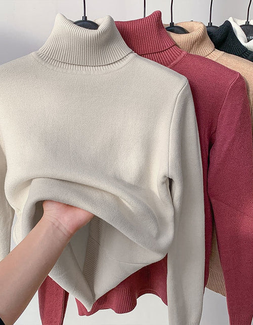 Load image into Gallery viewer, Women Turtleneck Autumn Winter Sweater
