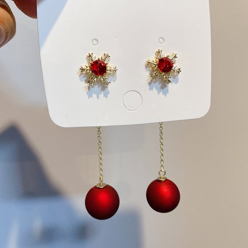 Load image into Gallery viewer, Christmas Snowflake Stud Earrings
