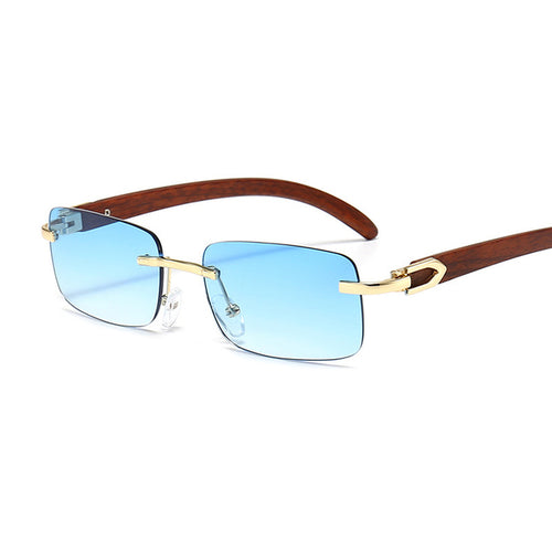 Load image into Gallery viewer, Rimless Steampunk Frameless Sunglasses
