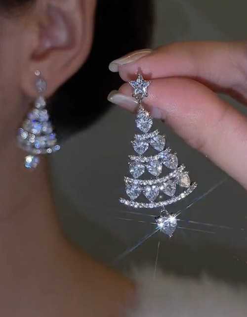 Load image into Gallery viewer, Christmas Tree Earrings
