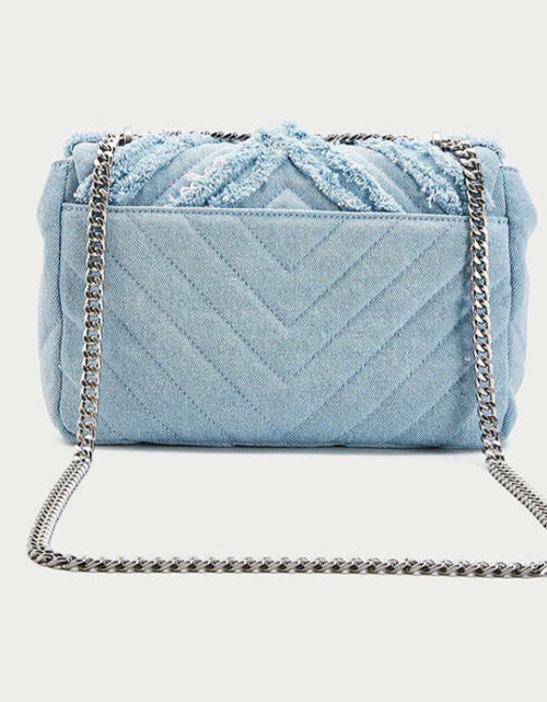 Load image into Gallery viewer, Denim Chain Bag
