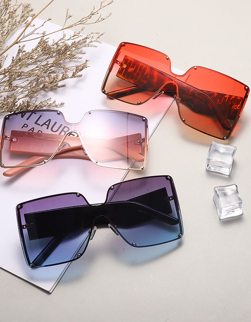 Load image into Gallery viewer, Oversized Rimless Sunglasses
