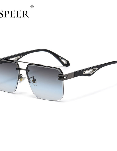 Load image into Gallery viewer, Oversized Rimless Rectangle Sunglasses
