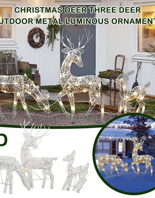 Load image into Gallery viewer, Christmas Iron Deer LED Light
